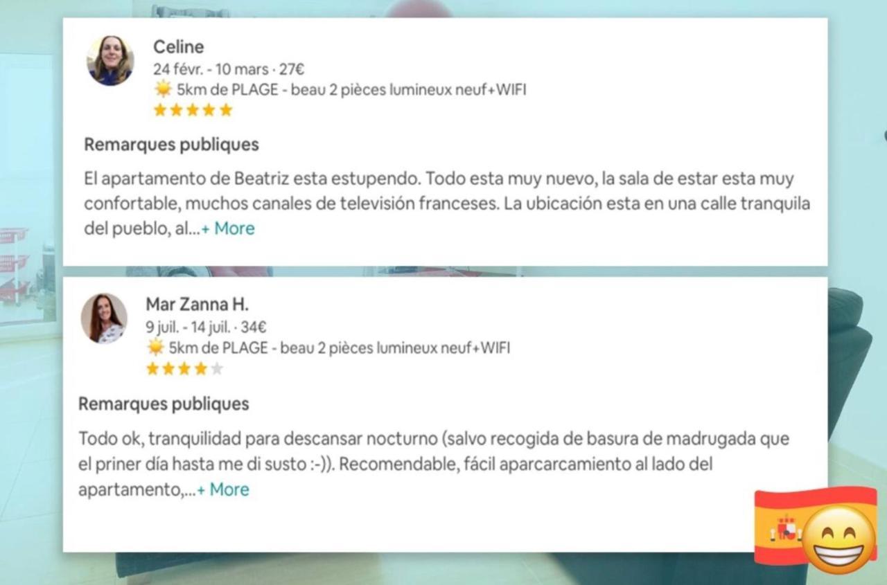 Beau 2 Pieces Recent A 5 M De La Plage La Jara  Экстерьер фото